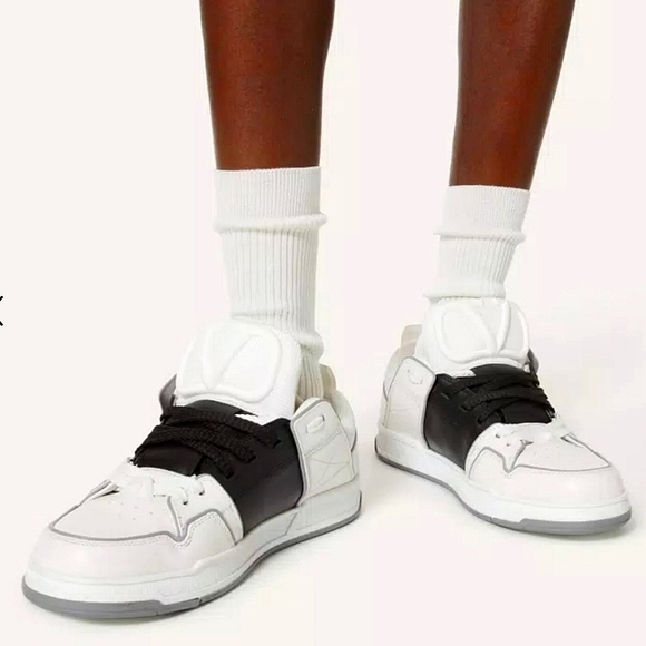 $970 Valentino Garavani Skate Slip-on Lace Up Sneakers Sz 10 - Picture 2 of 16